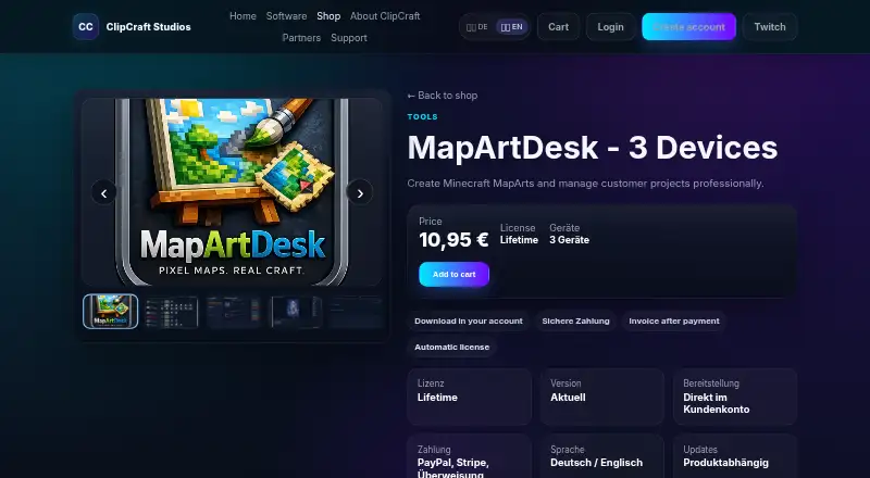 MapArtDesk's website