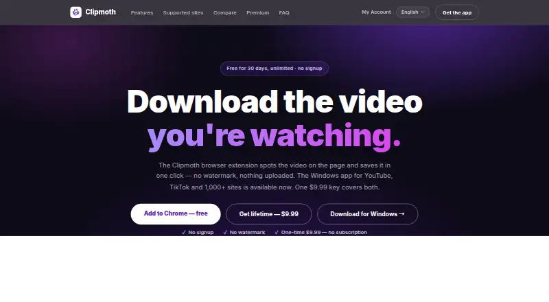 Clipmoth's website