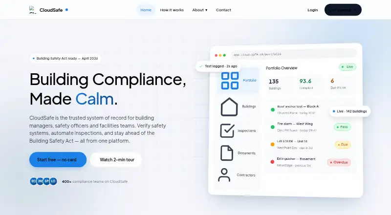 CloudSafe's website