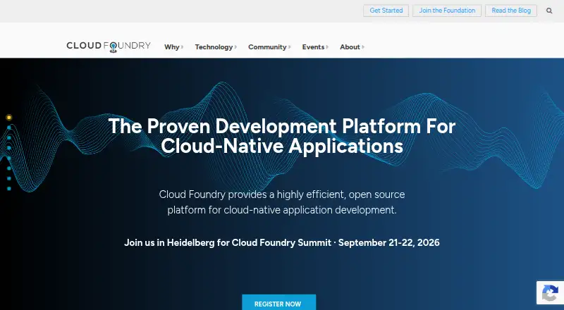 Cloud Foundry's website