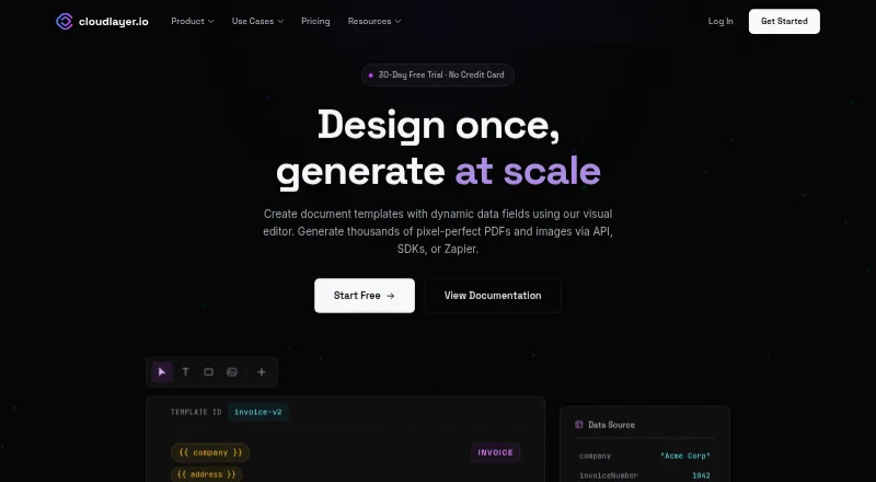cloudlayer.io's website