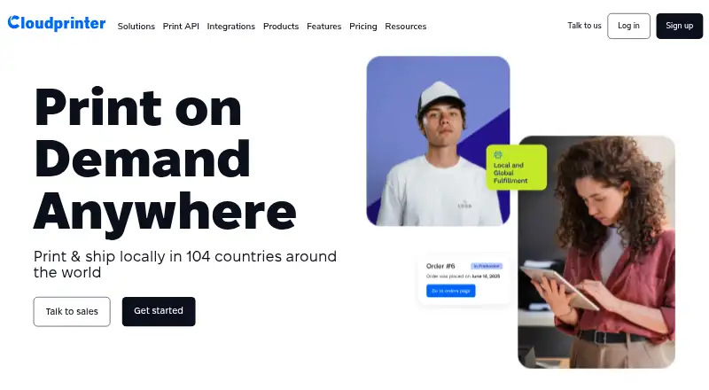 Cloudprinter.com's website
