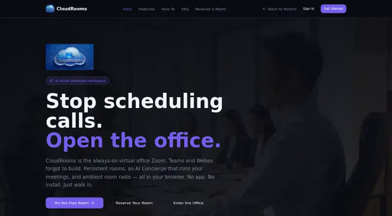 CloudRooms's website