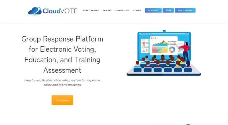 CloudVOTE's website