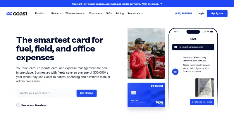 Coast's website