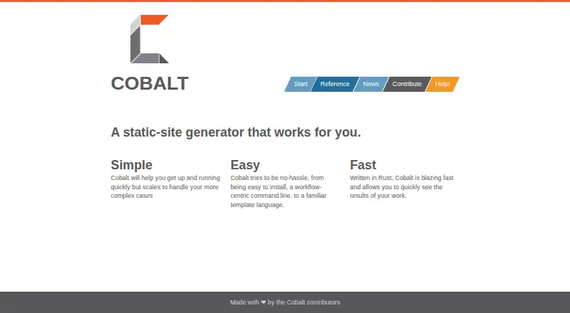Cobalt's website