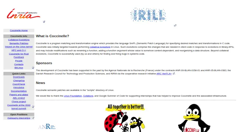 The Coccinelle homepage