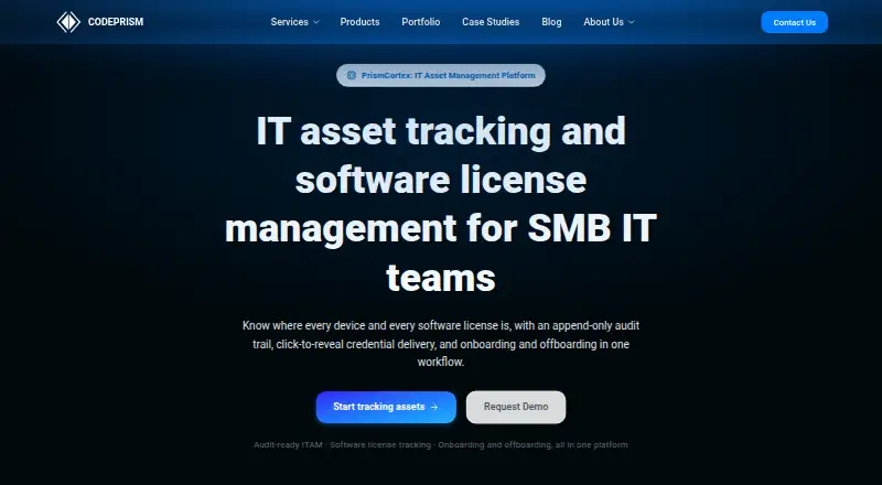 The PrismCortex homepage