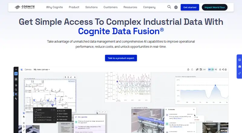 Cognite Data Fusion's website