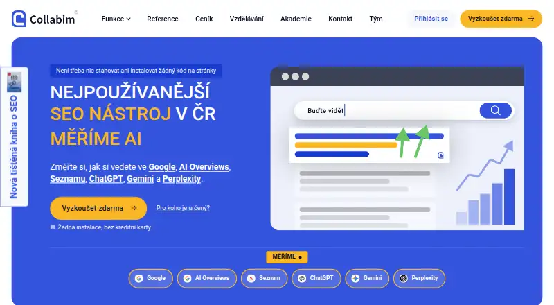 The Collabim homepage