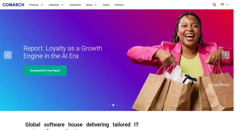 Comarch Asset Management's website