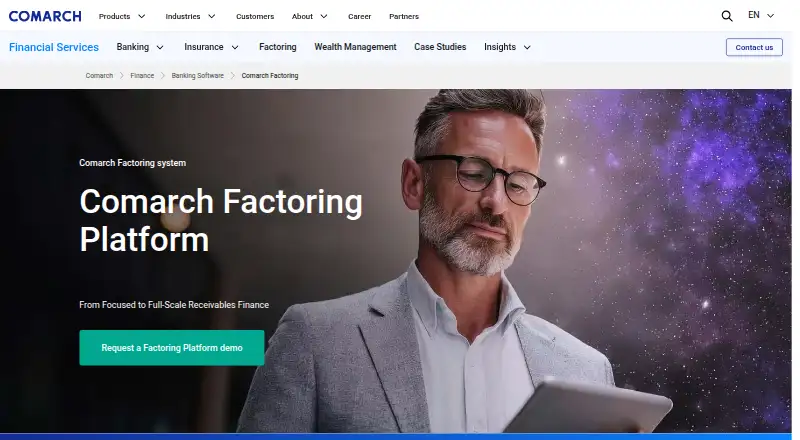 Comarch Factoring's website