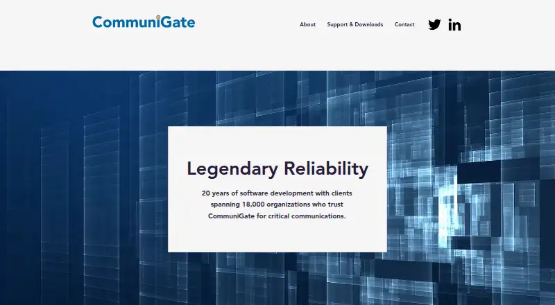 CommuniGate Pro's website