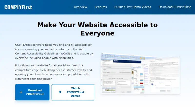 The COMPLYFirst Element-V homepage