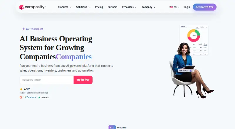 The Composity homepage