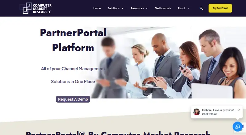 Computer Market Research PartnerPortal's website