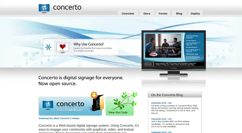 Concerto's website