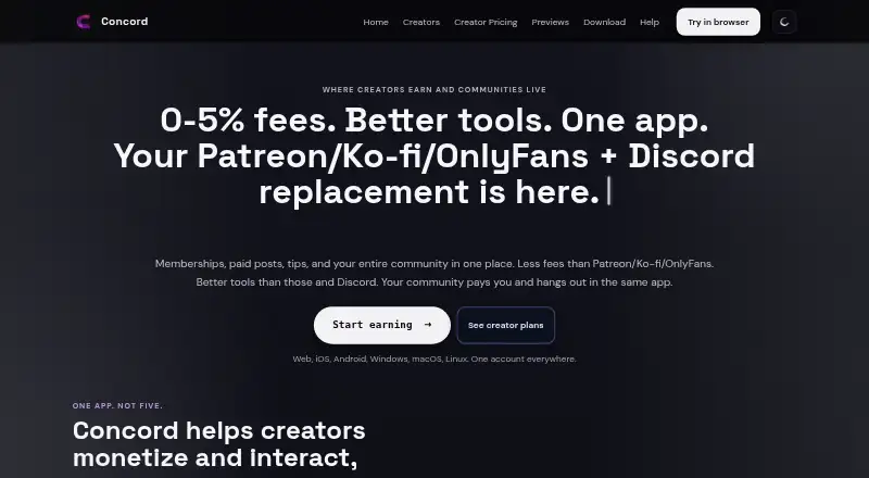 Concord's website