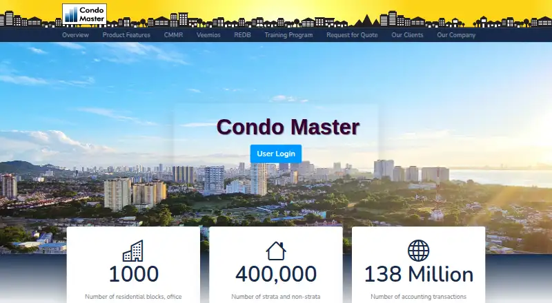 Condo Master's website