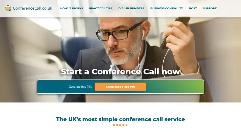 ConferenceCall.co.uk's website