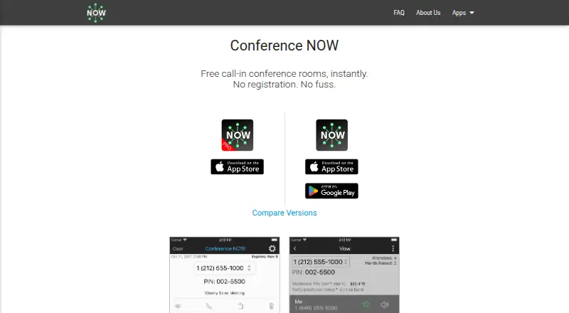 Conference NOW's website