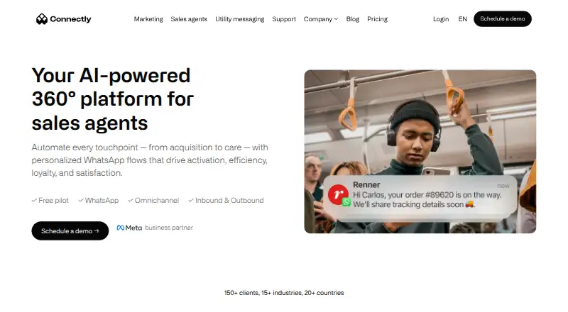 Connectly's website