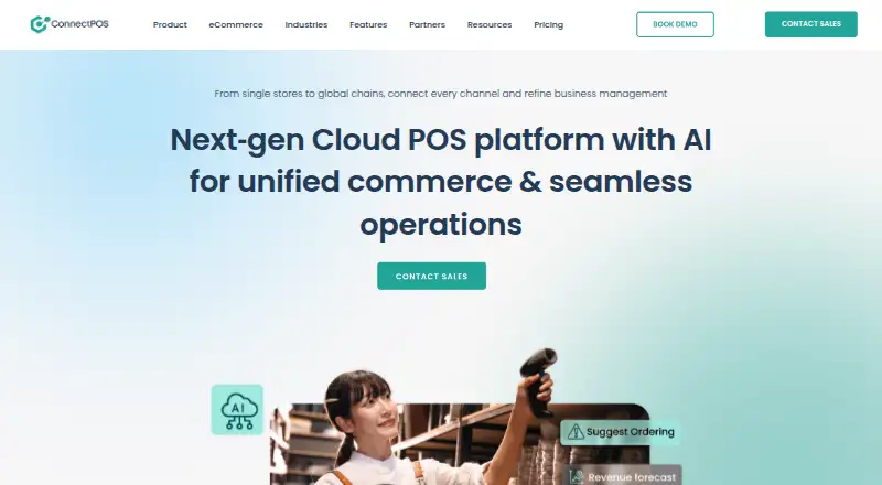 ConnectPOS's website