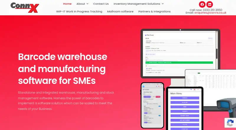 ConnX Mailroom's website