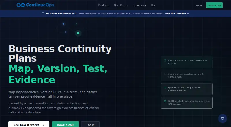 ContinueOps's website
