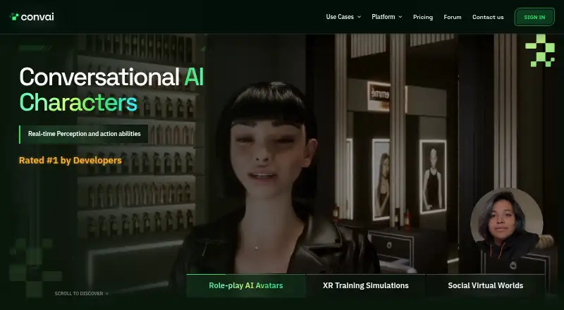 Convai's website