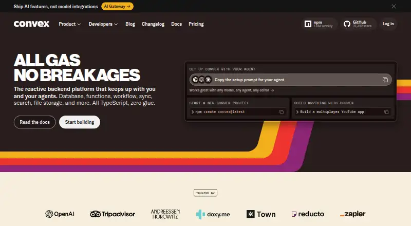Convex's website