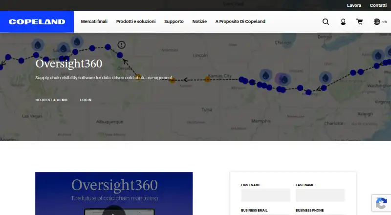The Copeland Oversight360 homepage