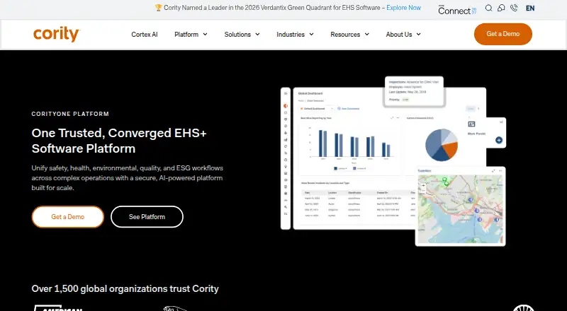 CorityOne's website