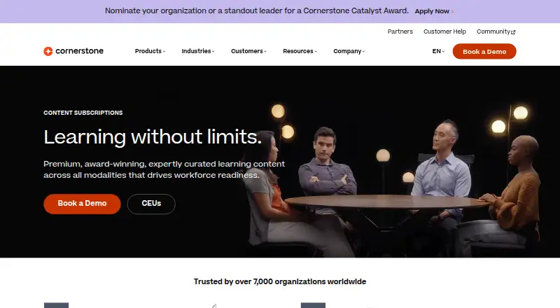 Cornerstone Content Subscriptions's website