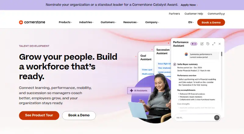 Cornerstone Talent Management's website