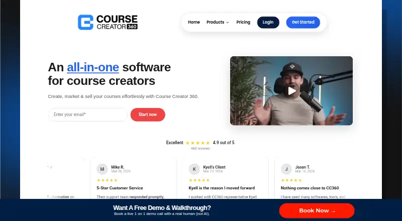 Course Creator 360's website