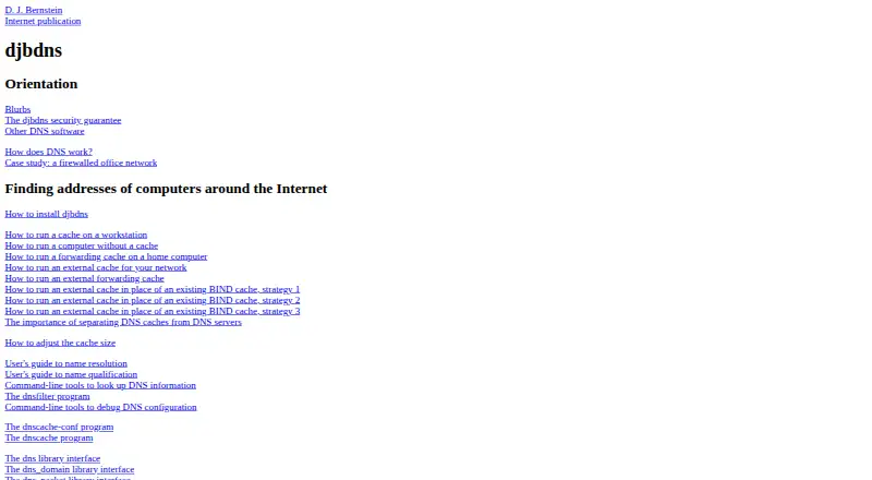 djbdns's website