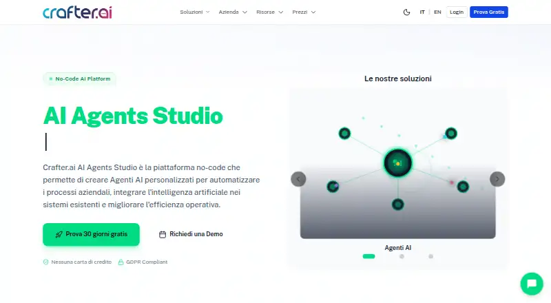 The Crafter.ai homepage