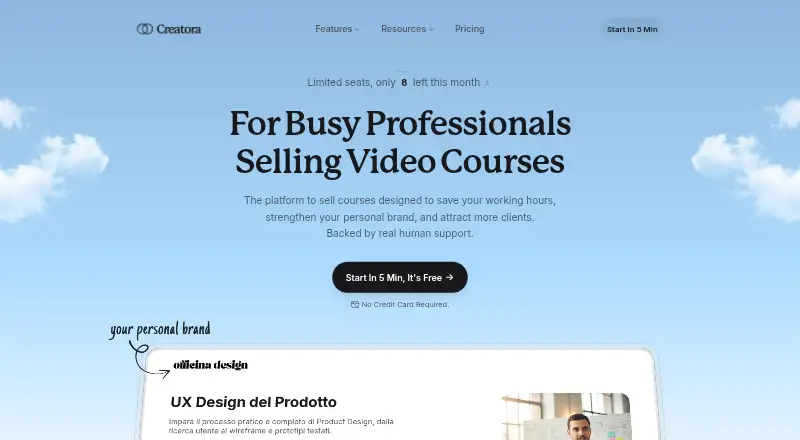 Creatora's website