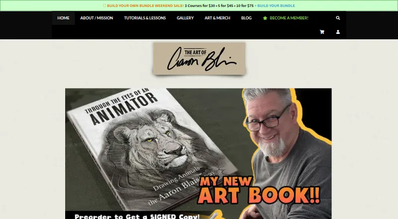 Creature Art Teacher's website