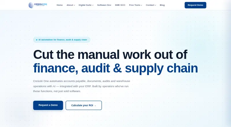 The Cresolv One homepage