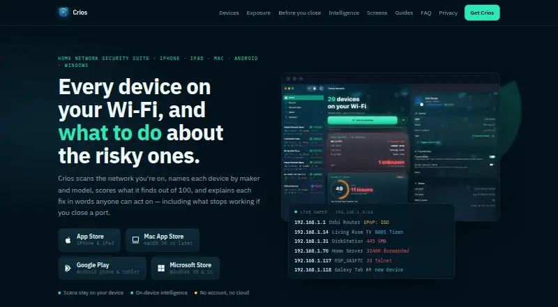 Crios's website