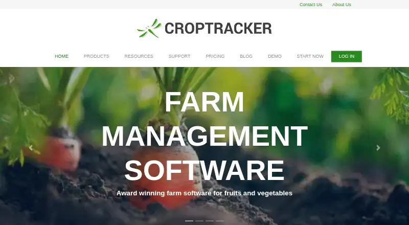 Croptracker's website