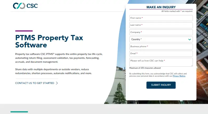 CSC PTMS's website