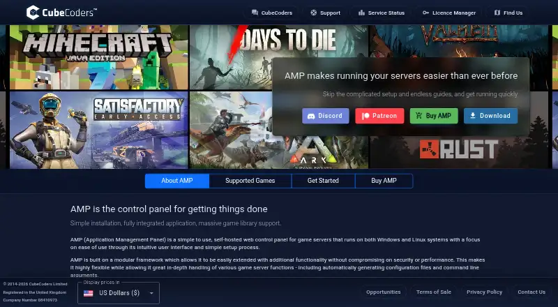 AMP's website