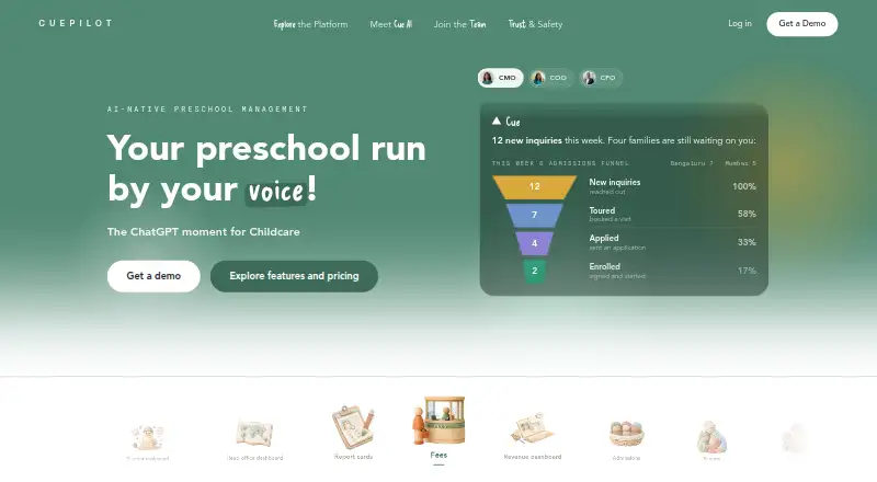 CuePilot's website