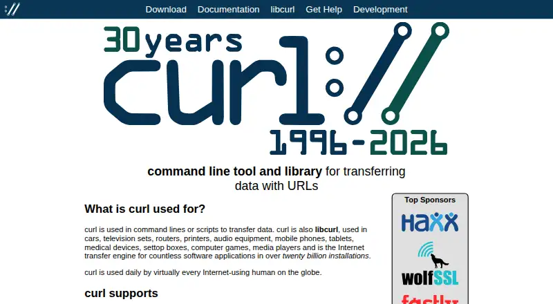 curl's website
