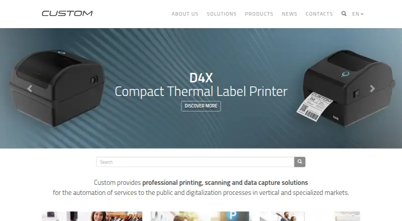 The Custom Designer Tool homepage