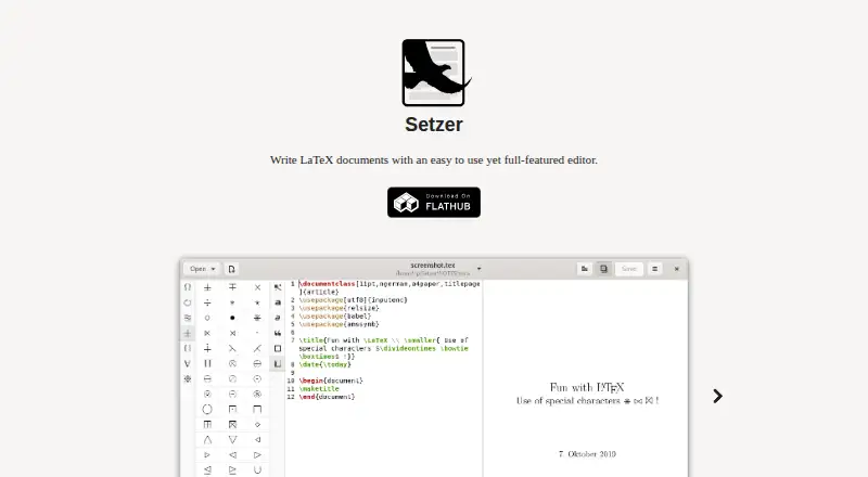 Setzer's website