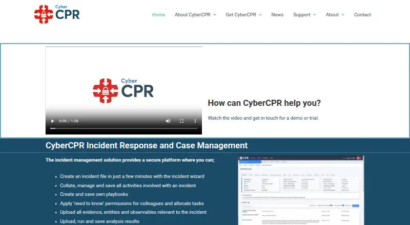CyberCPR's website